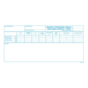 Záznam o prevádzke vozidla náklad.dopravy 2/3 A4 100list kopia