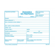 Žiadanka na prepravu A6