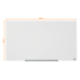 Sklenená tabuľa Nobo Diamond biela 993x559 mm