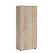 Policová skriňa BASIC, so zámkom, 80x40x182,1cm, dub Somona