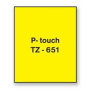 Samolepiaca páska Brother TZe-651 24 mm žltá/čierna