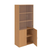 Policová skriňa Drive, 80x185x42 cm, buk/buk
