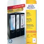 Etikety univerzálne na zakladače 38x192mm Avery A4 25+5 hárkov