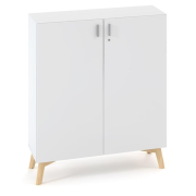 Policová skriňa ALFA ROOT, 2 police, 100x47x121,5cm, biela