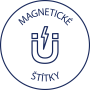 Magnetické popisovacie štítky Avery 78mm x 28m