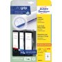 Etikety univerzálne na zakladače 38 x 192 mm Avery A4 25+5 hárkov