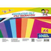Dekoračná plsť GIMBOO, A4, vo fólii, 160 GSM, mix farieb