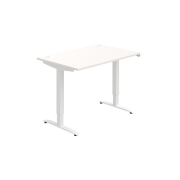 Pracovný stôl Motion, ZO, 2S, 120x70,5-120,5x80 cm, biela/biela