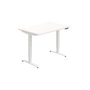 Pracovný stôl Motion, PO, 2S, 120x70,5-120,5x80 cm, biela/biela