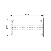 Pracovný stôl Motion, ZO, 2S, 140x70,5-120,5x80 cm, dub/biela
