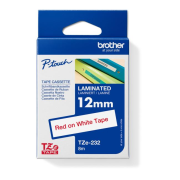 Samolepiaca páska Brother TZe-232 12 mm biela/červená