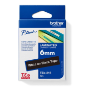 Samolepiaca páska Brother TZe-315 6 mm čierna/biela