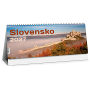 Stolový kalendár stĺpcový 30 x 12 cm - Slovensko 2027