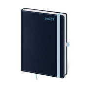 Diár DOUBLE BLUE denný A5 14,3x20,5cm 2027