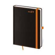Diár BLACK ORANGE denný A5 14,3x20,5cm 2027