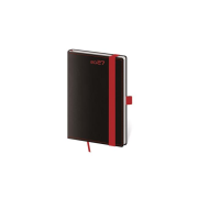 Diár BLACK RED týždenný vreckový A6 9x14cm 2027