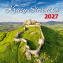Nástenný kalendár krásy Slovenska 30 x 30 cm 2027
