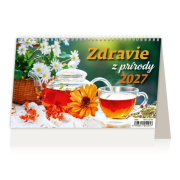 Stolový kalendár riadkový 22,6x13,9 cm - Zdravie z prírody 2027