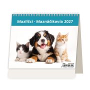 Stolový kalendár riadkový 17,1x13,9 cm - MiniMax Maznáčikovia 2027