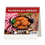 Stolový kalendár riadkový 17,1x13,9 cm - MiniMax Kuchárka pre všetkých 2027