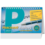 Stolový kalendár riadkový 23 x 14 cm - Pracovný 2027