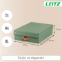 Úložný box Leitz Puro, kartón, veľkosť M nízky, 2ks