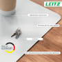 Podložka na stôl Leitz recyklovaná koža 36×70cm svetlosivá