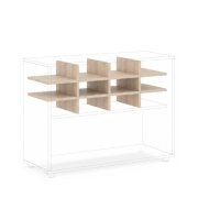 Priehradka do niky BASIC, otvorená, 96,2x35,3x32,7cm, agát svetlý