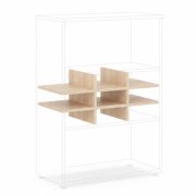 Priehradka do niky BASIC, otvorená, 76,7x37,8x32,9cm, agát svetlý