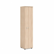 Policová skriňa BASIC, pravé dvere so zámkom, 40x40x182,1cm, agát svetlý