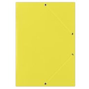 Kartónový obal lesklý s gumičkou DONAU žltý