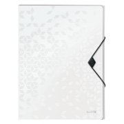 Plastový box s gumičkou Leitz WOW biely