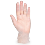Rukavice jednorazove, vinylové, nepudrované, biele veľ. 7/S (100 ks)